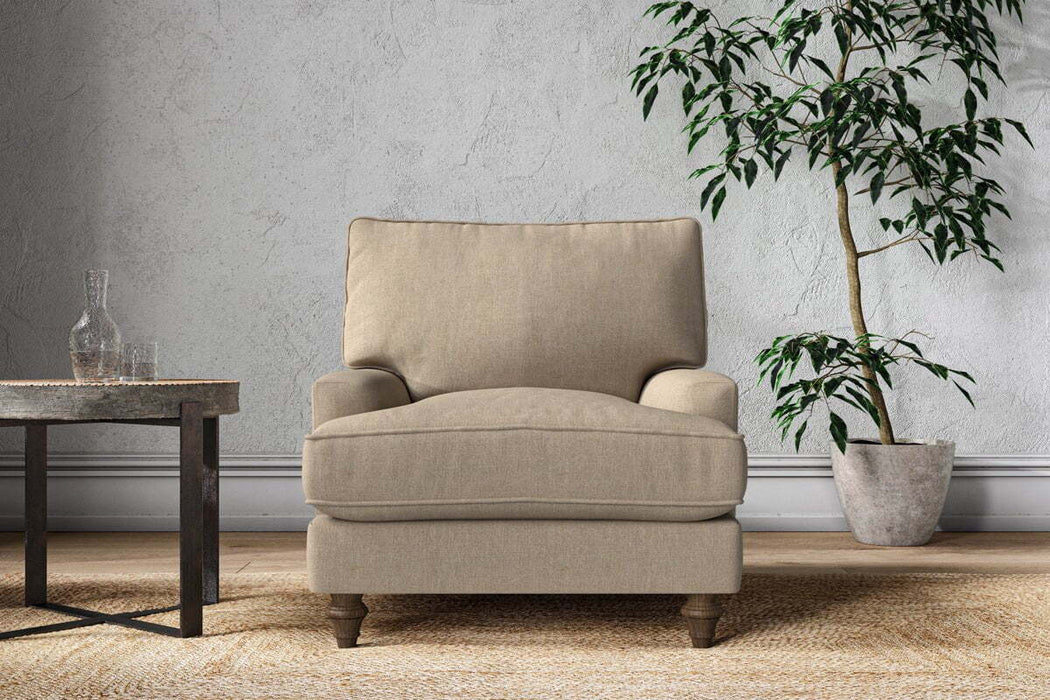 Marri Armchair - Brera Linen Pebble