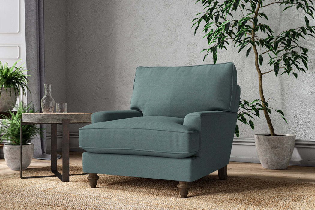 Marri Armchair - Recycled Cotton Airforce