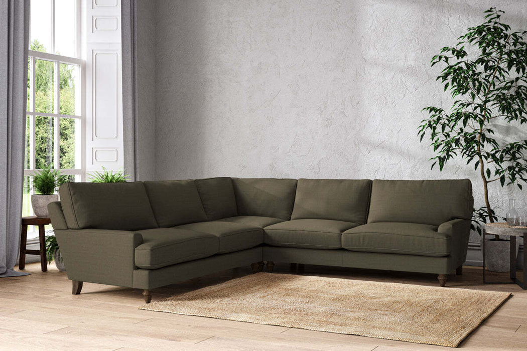 Marri Grand Corner Sofa - Recycled Cotton Fatigue