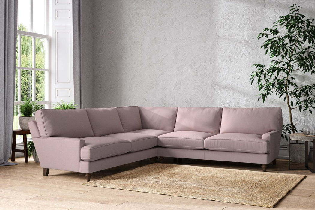 Marri Grand Corner Sofa - Recycled Cotton Lavender