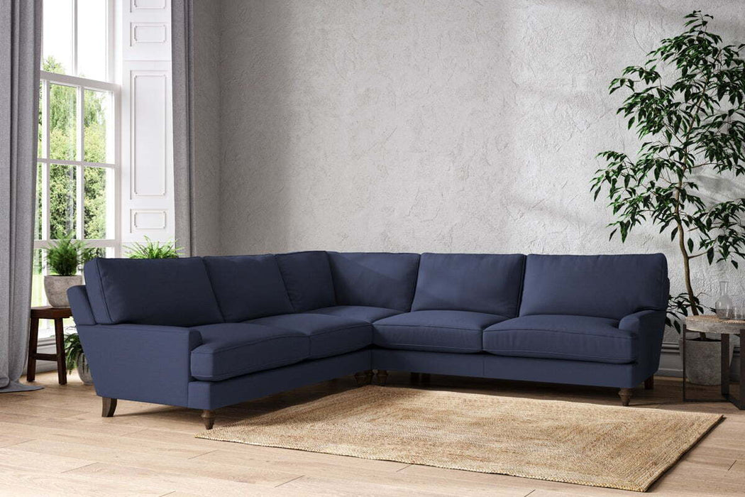 Marri Grand Corner Sofa - Recycled Cotton Navy