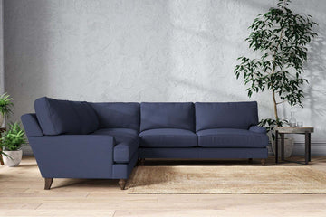 Marri Grand Corner Sofa - Recycled Cotton Navy