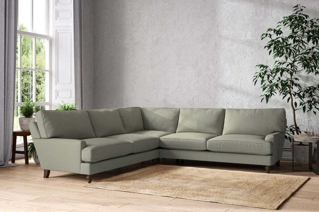 Marri Grand Corner Sofa - Recycled Cotton Seaspray