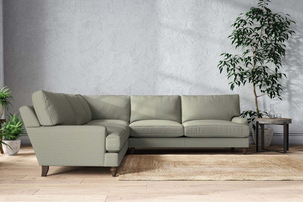 Marri Grand Corner Sofa - Recycled Cotton Seaspray