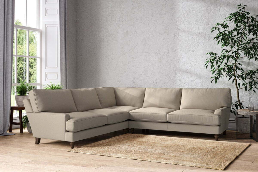 Marri Grand Corner Sofa - Recycled Cotton Stone