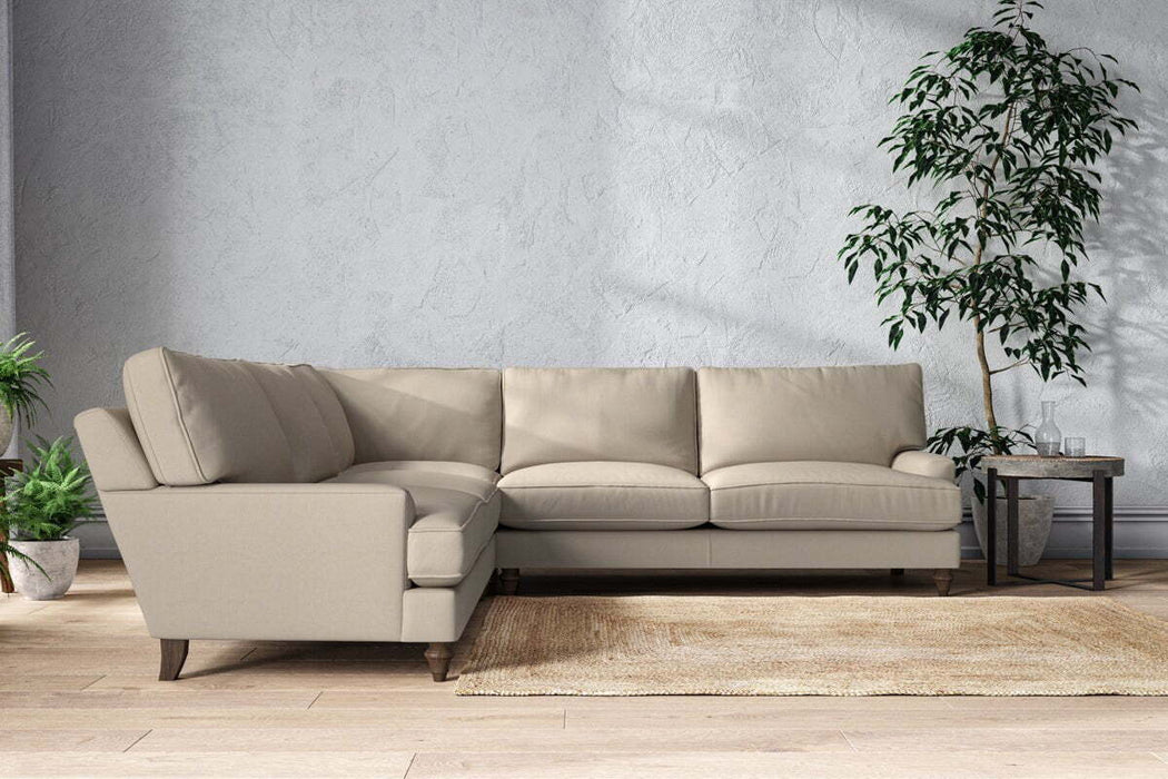 Marri Grand Corner Sofa - Recycled Cotton Stone