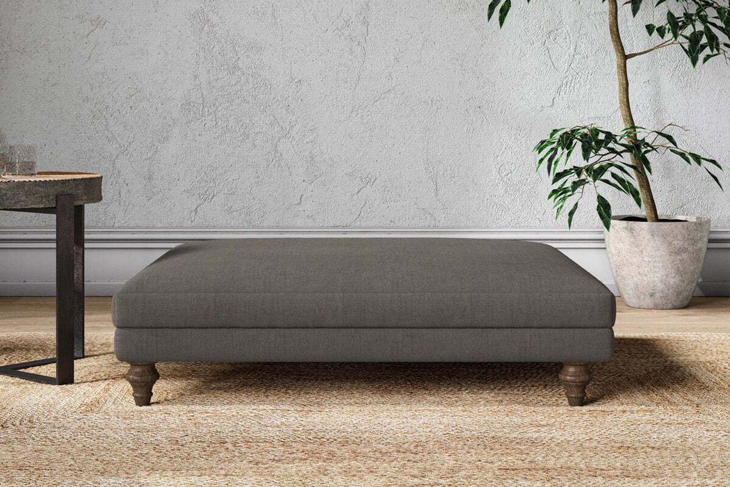 Marri Grand Footstool - Brera Linen Granite