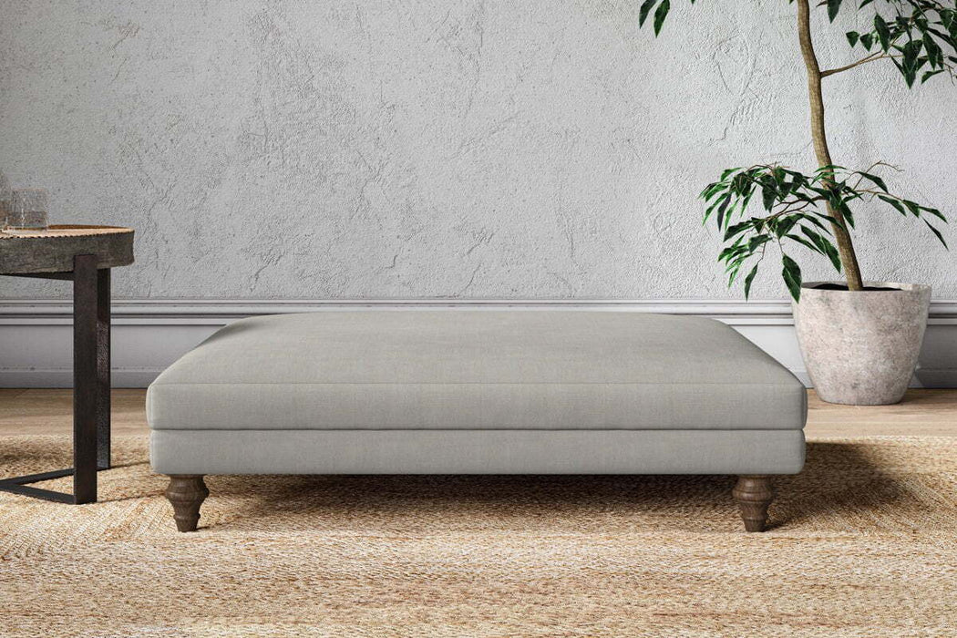 Marri Grand Footstool - Brera Linen Smoke
