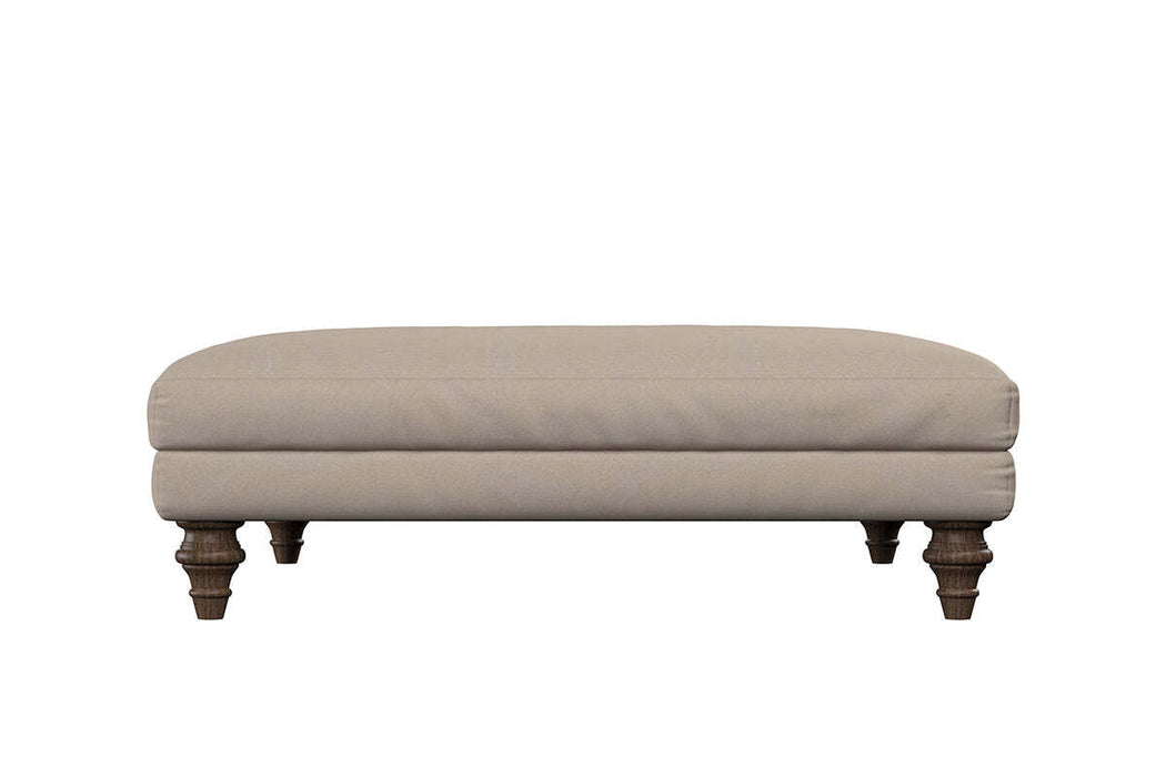 Marri Grand Footstool - Recycled Cotton Airforce