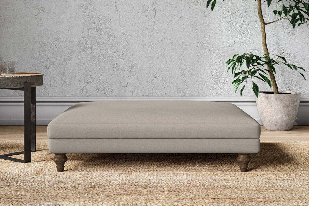 Marri Grand Footstool - Recycled Cotton Flax