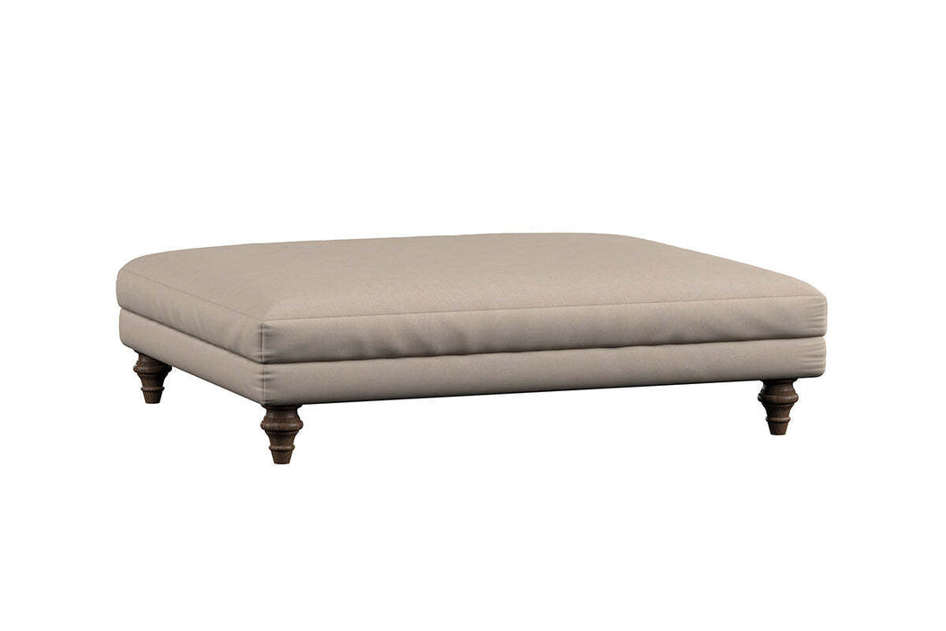 Marri Grand Footstool - Recycled Cotton Lavender