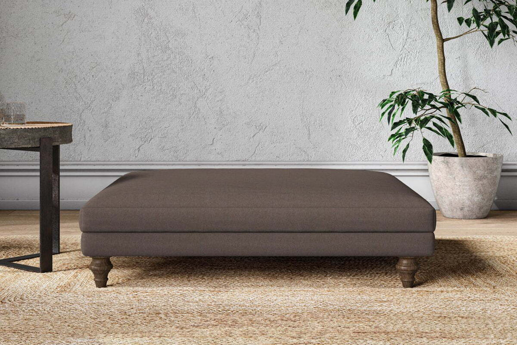 Marri Grand Footstool - Recycled Cotton Mocha