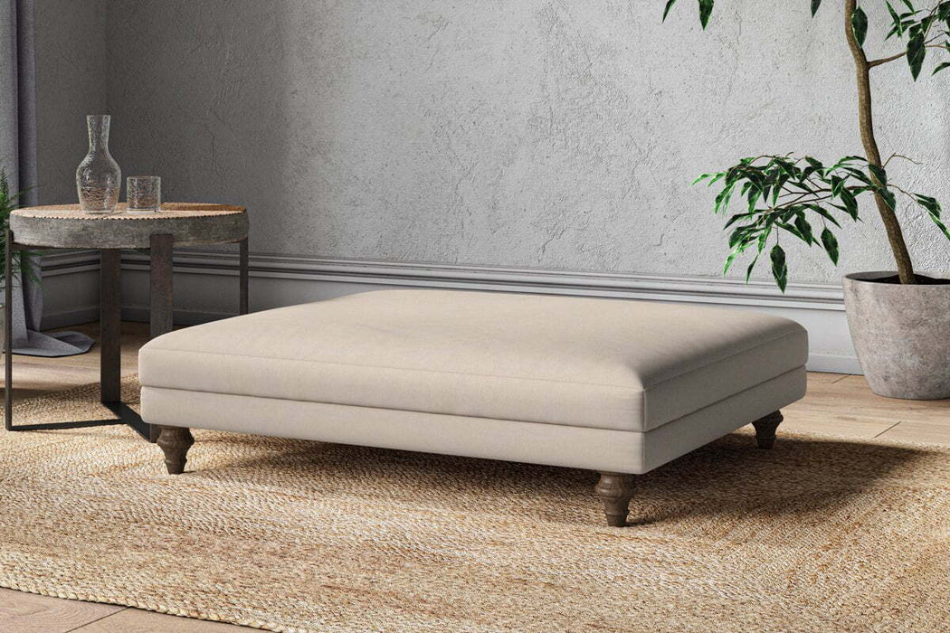 Marri Grand Footstool - Recycled Cotton Natural