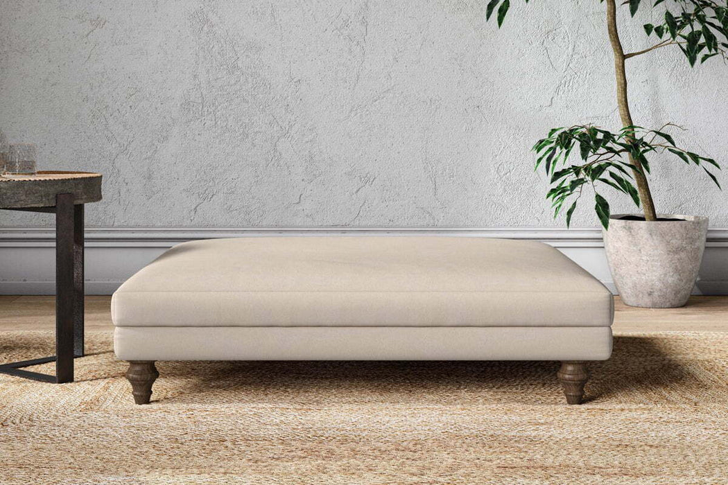 Marri Grand Footstool - Recycled Cotton Natural