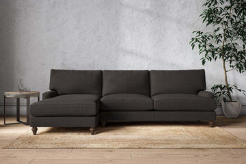 Marri Grand Left Hand Chaise Sofa - Brera Linen Espresso