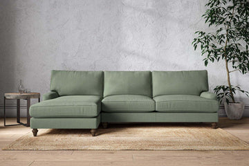 Marri Grand Left Hand Chaise Sofa - Brera Linen Jade