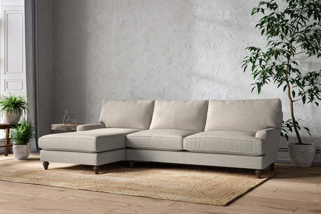 Marri Grand Left Hand Chaise Sofa Brera Linen Natural