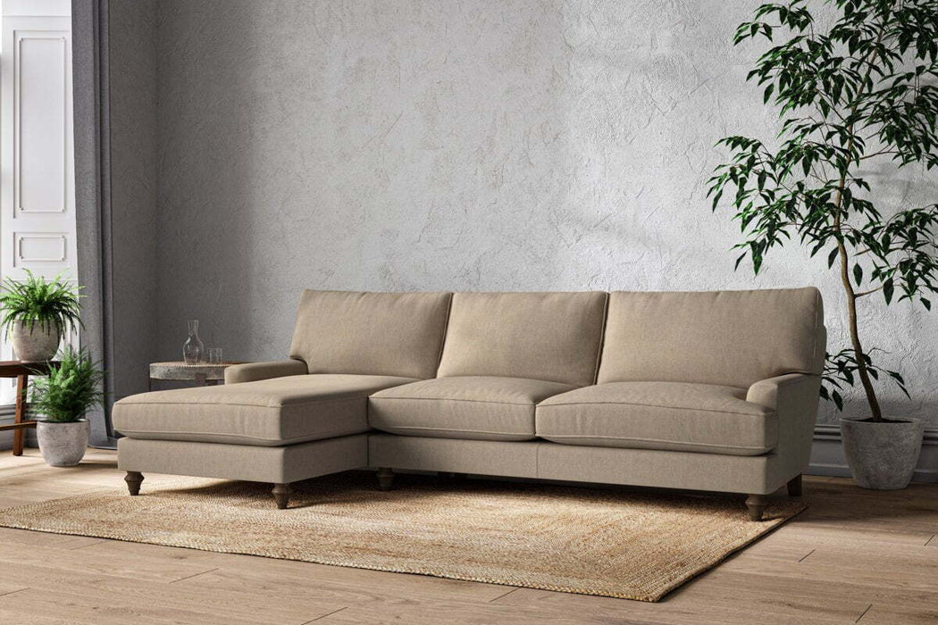 Marri Grand Left Hand Chaise Sofa - Brera Linen Pebble
