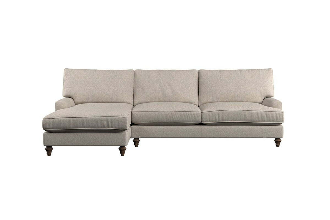 Marri Grand Left Hand Chaise Sofa - Brera Linen Smoke