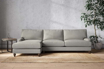 Marri Grand Left Hand Chaise Sofa - Brera Linen Smoke