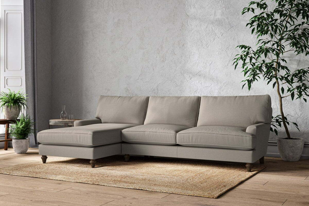 Marri Grand Left Hand Chaise Sofa - Recycled Cotton Flax
