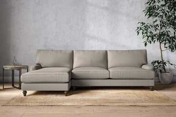 Marri Grand Left Hand Chaise Sofa - Recycled Cotton Flax