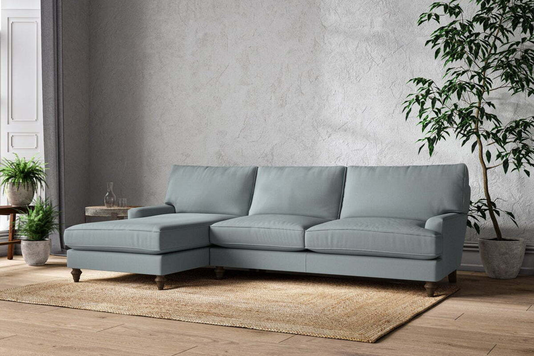 Marri Grand Left Hand Chaise Sofa - Recycled Cotton Horizon