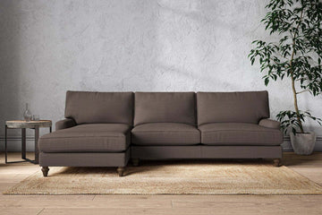 Marri Grand Left Hand Chaise Sofa - Recycled Cotton Mocha