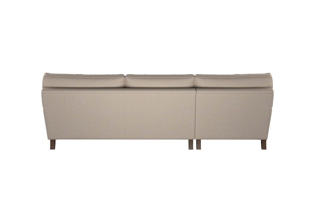 Marri Grand Left Hand Chaise Sofa - Recycled Cotton Thunder