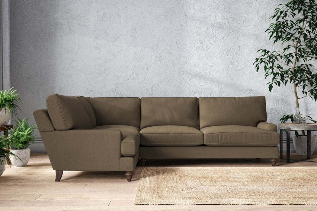Marri Grand Left Hand Corner Sofa - Brera Linen Chestnut