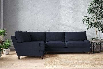 Marri Grand Left Hand Corner Sofa - Brera Linen Indigo