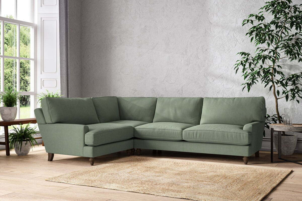 Marri Grand Left Hand Corner Sofa - Brera Linen Jade