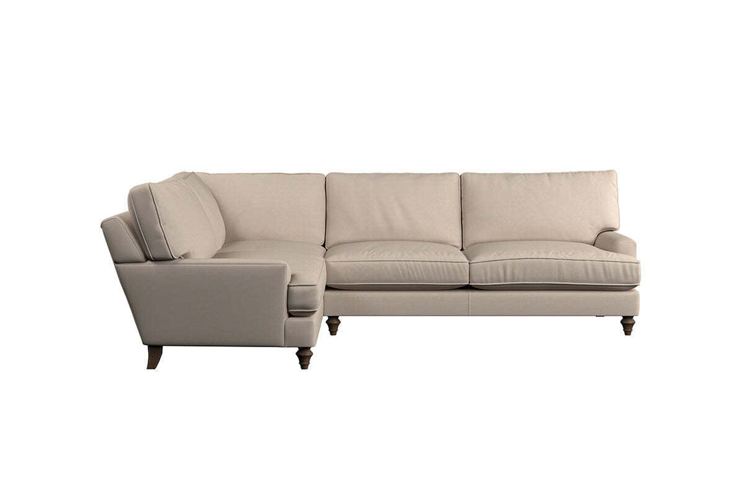 Marri Grand Left Hand Corner Sofa - Recycled Cotton Mocha