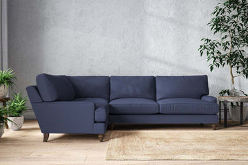 Marri Grand Left Hand Corner Sofa - Recycled Cotton Navy