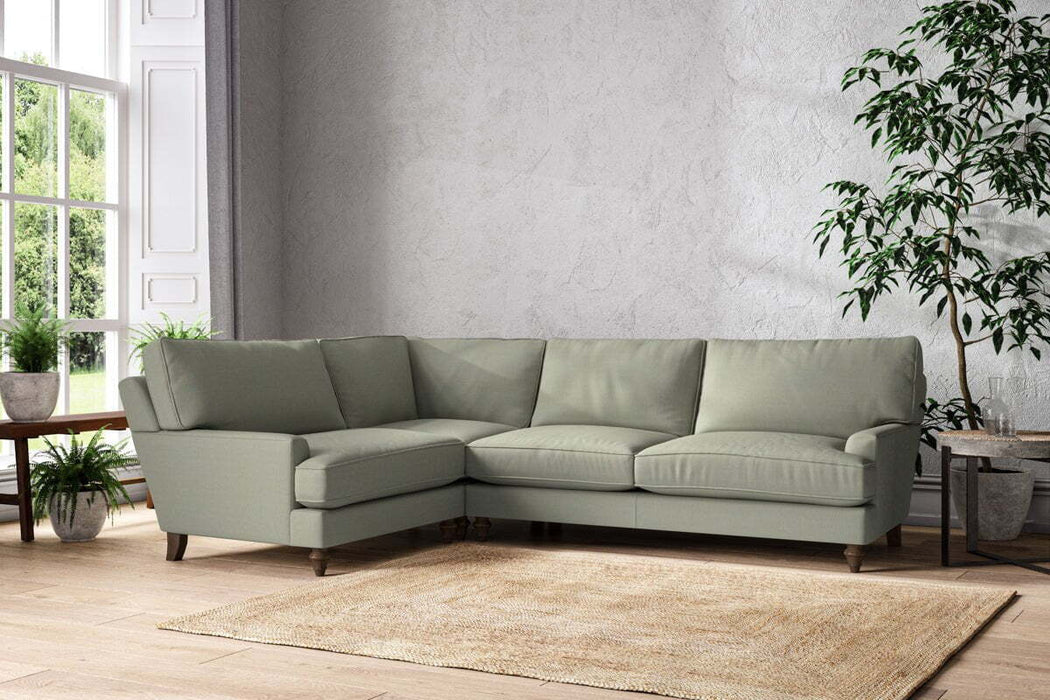 Marri Grand Left Hand Corner Sofa - Recycled Cotton Seaspray
