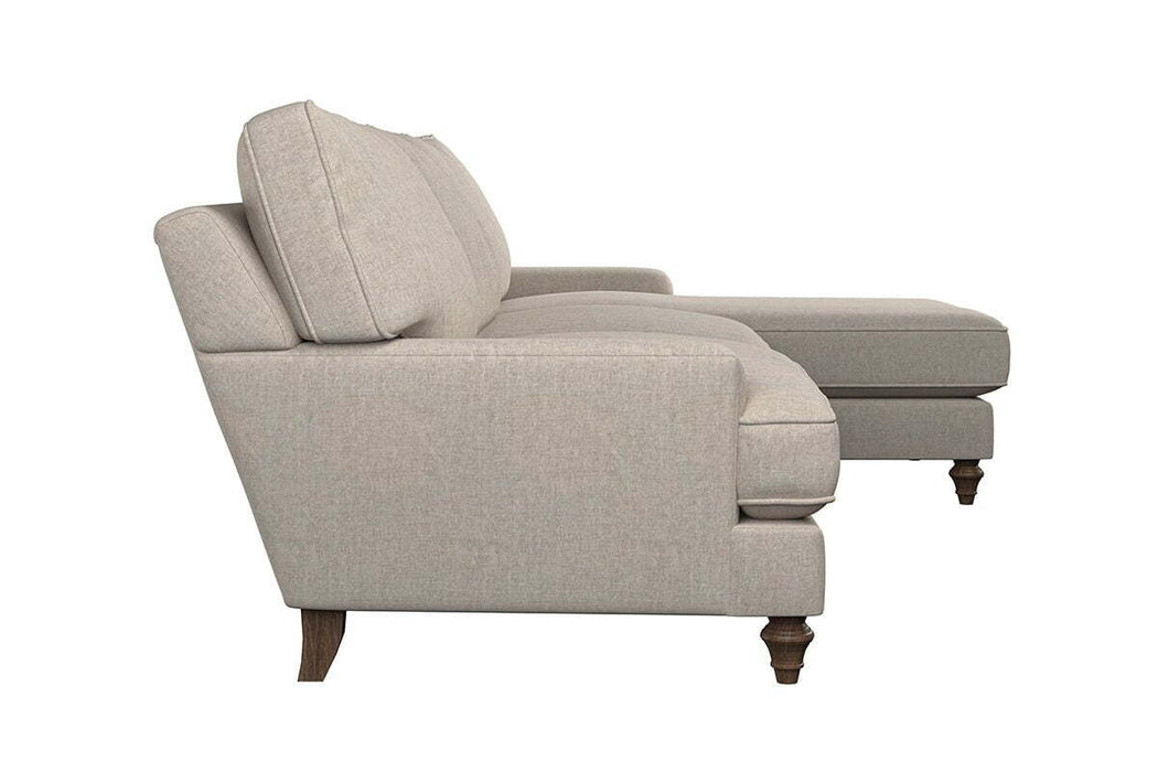 Marri Grand Right Hand Chaise Sofa - Brera Linen Charcoal