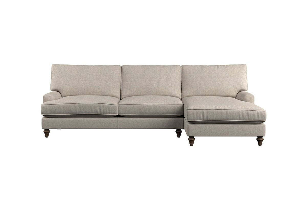 Marri Grand Right Hand Chaise Sofa - Brera Linen Chestnut