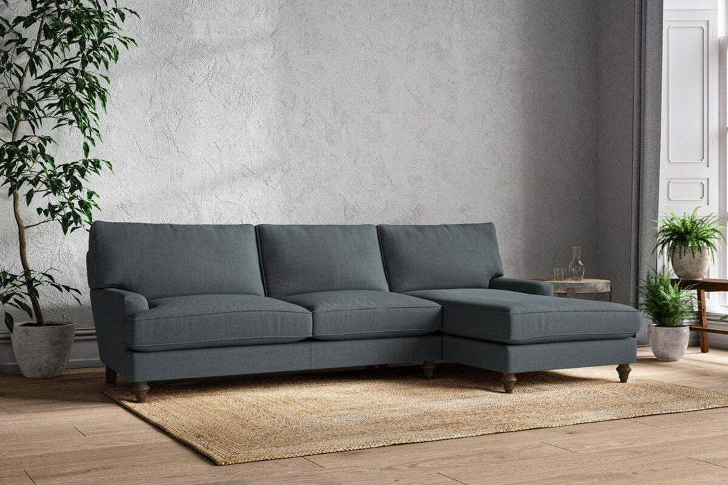 Marri Grand Right Hand Chaise Sofa - Brera Linen Dusk