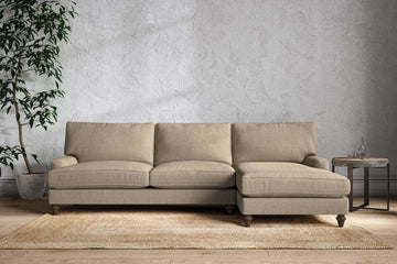 Marri Grand Right Hand Chaise Sofa - Brera Linen Pebble