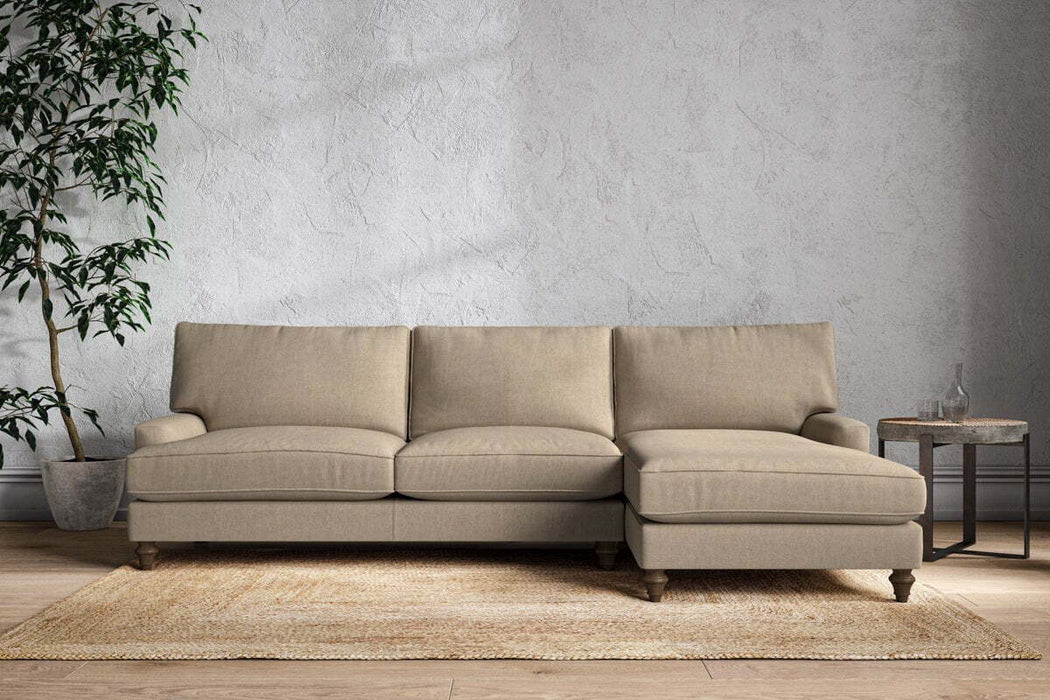 Marri Grand Right Hand Chaise Sofa - Brera Linen Pebble