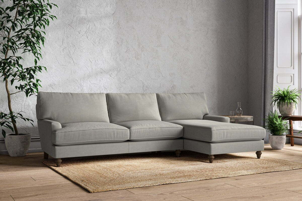 Marri Grand Right Hand Chaise Sofa - Brera Linen Smoke
