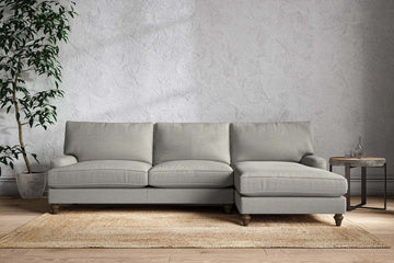 Marri Grand Right Hand Chaise Sofa - Brera Linen Smoke