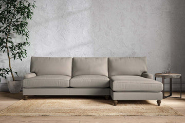 Marri Grand Right Hand Chaise Sofa - Recycled Cotton Flax