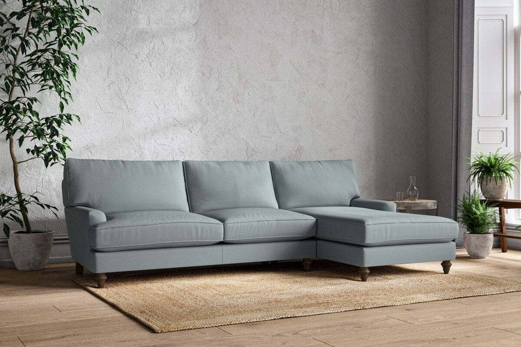 Marri Grand Right Hand Chaise Sofa - Recycled Cotton Horizon