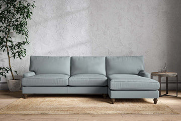 Marri Grand Right Hand Chaise Sofa - Recycled Cotton Horizon