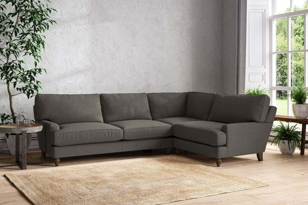 Marri Grand Right Hand Corner Sofa - Brera Linen Granite