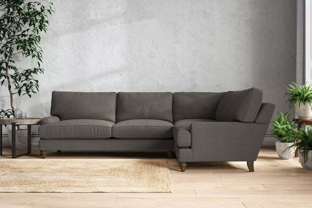 Marri Grand Right Hand Corner Sofa - Brera Linen Granite