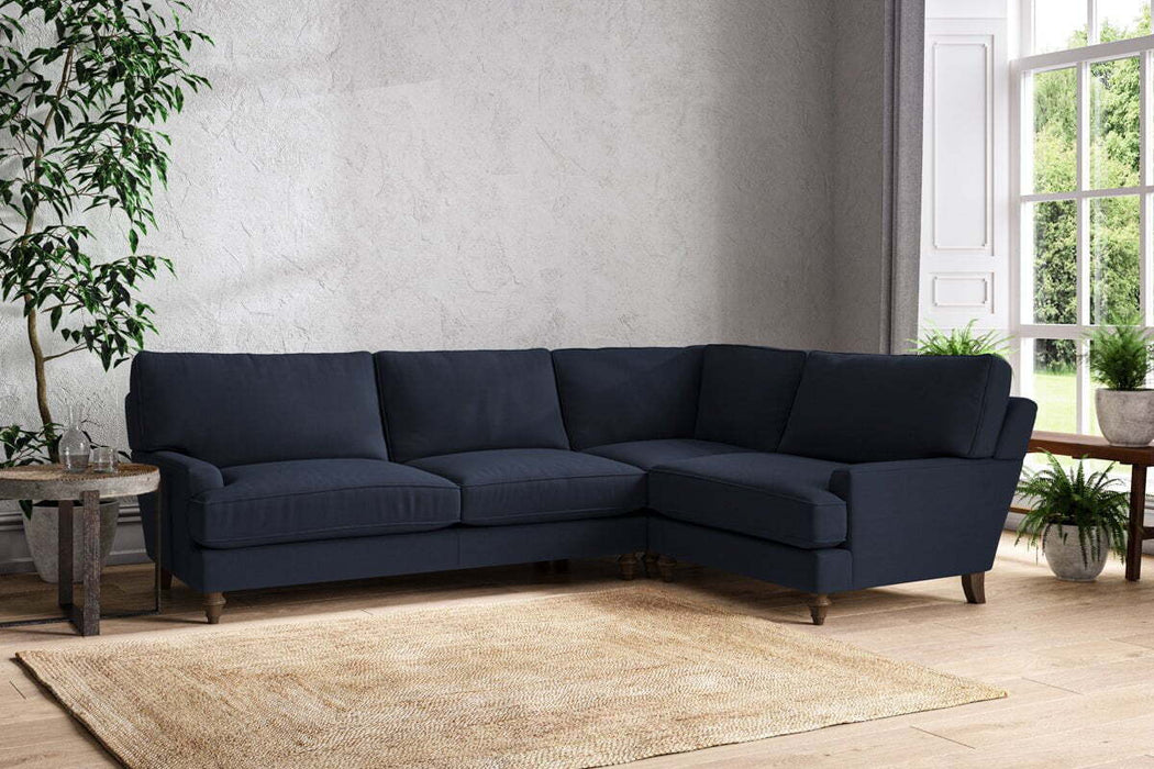 Marri Grand Right Hand Corner Sofa - Brera Linen Indigo
