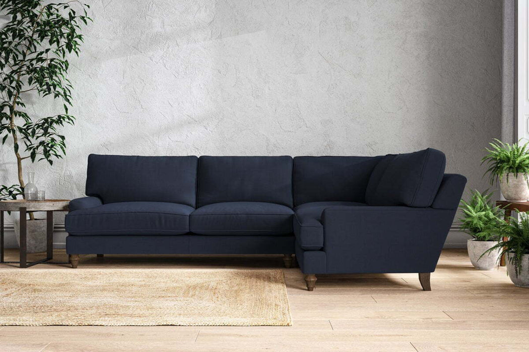 Marri Grand Right Hand Corner Sofa - Brera Linen Indigo