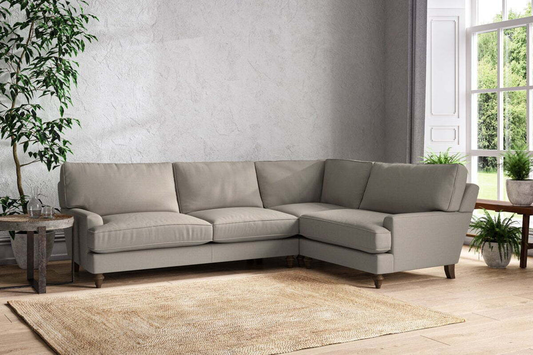 Marri Grand Right Hand Corner Sofa - Recycled Cotton Flax